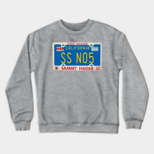 Sammy Hagar - Montrose - Space Station #5 License Plate Crewneck Sweatshirt